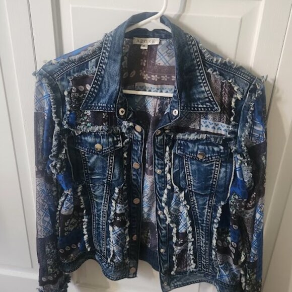 Adore Jackets & Blazers - Adore Embellished Denim Jacket - Statement Piece!